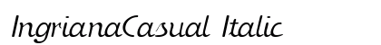 IngrianaCasual Italic Preview