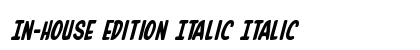 In-House Edition Italic Italic preview