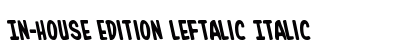 In-House Edition Leftalic Italic preview
