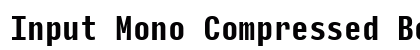 Input Mono Compressed Bold preview