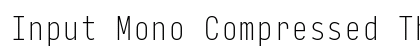 Input Mono Compressed Thin Preview
