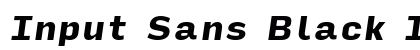 Input Sans Black Italic Preview