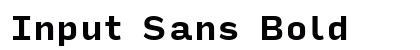 Input Sans Bold preview