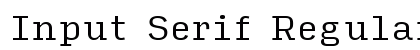 Input Serif Regular Preview