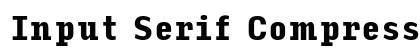 Input Serif Compressed Black preview