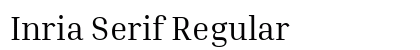 Inria Serif Regular Preview