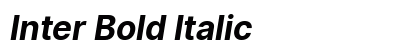 Inter Bold Italic Preview