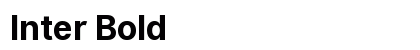 Inter Bold preview