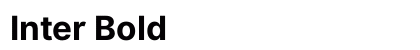 Inter Bold preview