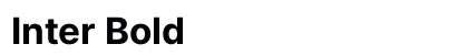 Inter Bold preview