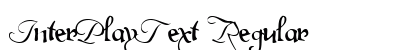 InterPlayText Regular Preview