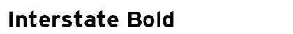 Interstate Bold preview