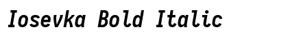 Iosevka Bold Italic Preview