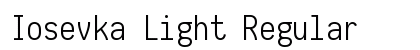 Iosevka Light Regular preview