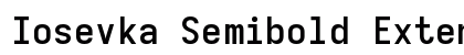 Iosevka Semibold Extended Regular preview