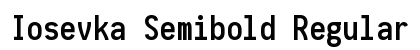Iosevka Semibold Regular preview