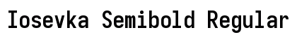 Iosevka Semibold Regular preview