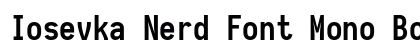 Iosevka Nerd Font Mono Bold Preview