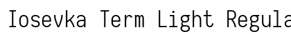 Iosevka Term Light Regular preview