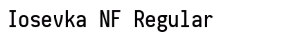 Iosevka NF Regular Preview