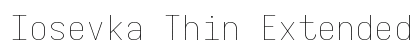 Iosevka Thin Extended Regular preview