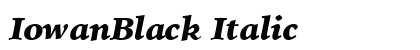 IowanBlack Italic preview