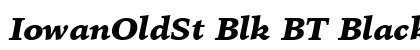 IowanOldSt Blk BT Black Italic Preview