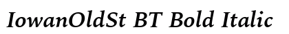 IowanOldSt BT Bold Italic Preview