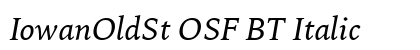 IowanOldSt OSF BT Italic preview