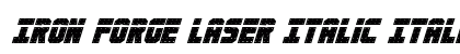 Iron Forge Laser Italic Italic preview