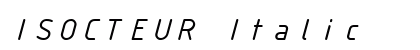 ISOCTEUR Italic preview