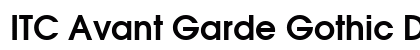 ITC Avant Garde Gothic Demi Regular Preview