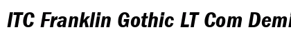 ITC Franklin Gothic LT Com Demi Condensed Italic Preview