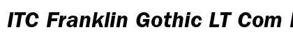 ITC Franklin Gothic LT Com Demi Italic Preview