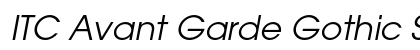 ITC Avant Garde Gothic Std Book Oblique Preview