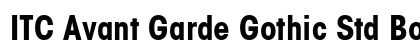 ITC Avant Garde Gothic Std Bold Condensed Preview