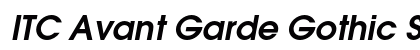 ITC Avant Garde Gothic Std Demi Oblique Preview