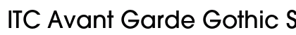 ITC Avant Garde Gothic Std Medium Preview
