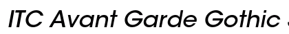 ITC Avant Garde Gothic Std Medium Oblique Preview