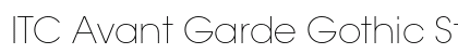 ITC Avant Garde Gothic Std Extra Light Preview