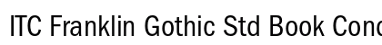 ITC Franklin Gothic Std Book Condensed Preview
