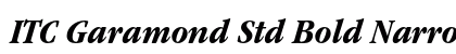 ITC Garamond Std Bold Narrow Italic Preview