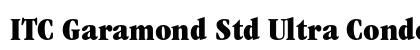 ITC Garamond Std Ultra Condensed preview