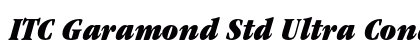 ITC Garamond Std Ultra Condensed Italic preview