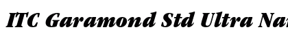 ITC Garamond Std Ultra Narrow Italic Preview