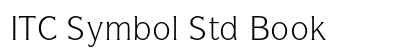 ITC Symbol Std Book Preview