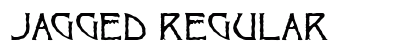 Jagged Regular Font