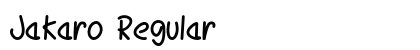 Jakaro Regular preview