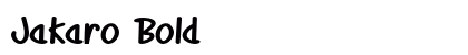Jakaro Bold preview