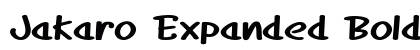 Jakaro Expanded Bold Preview